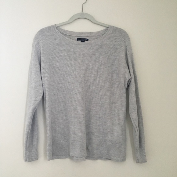 american eagle gray sweater